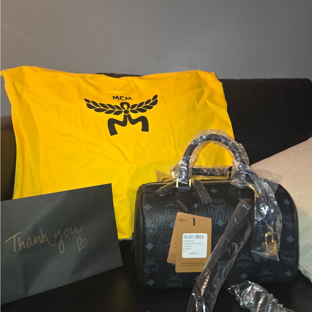 MCM ELLA BOSTON BAG IN VISETOS